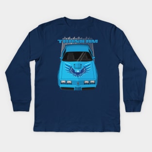 Firebird Trans Am 79-81 - Atlantis blue Kids Long Sleeve T-Shirt
